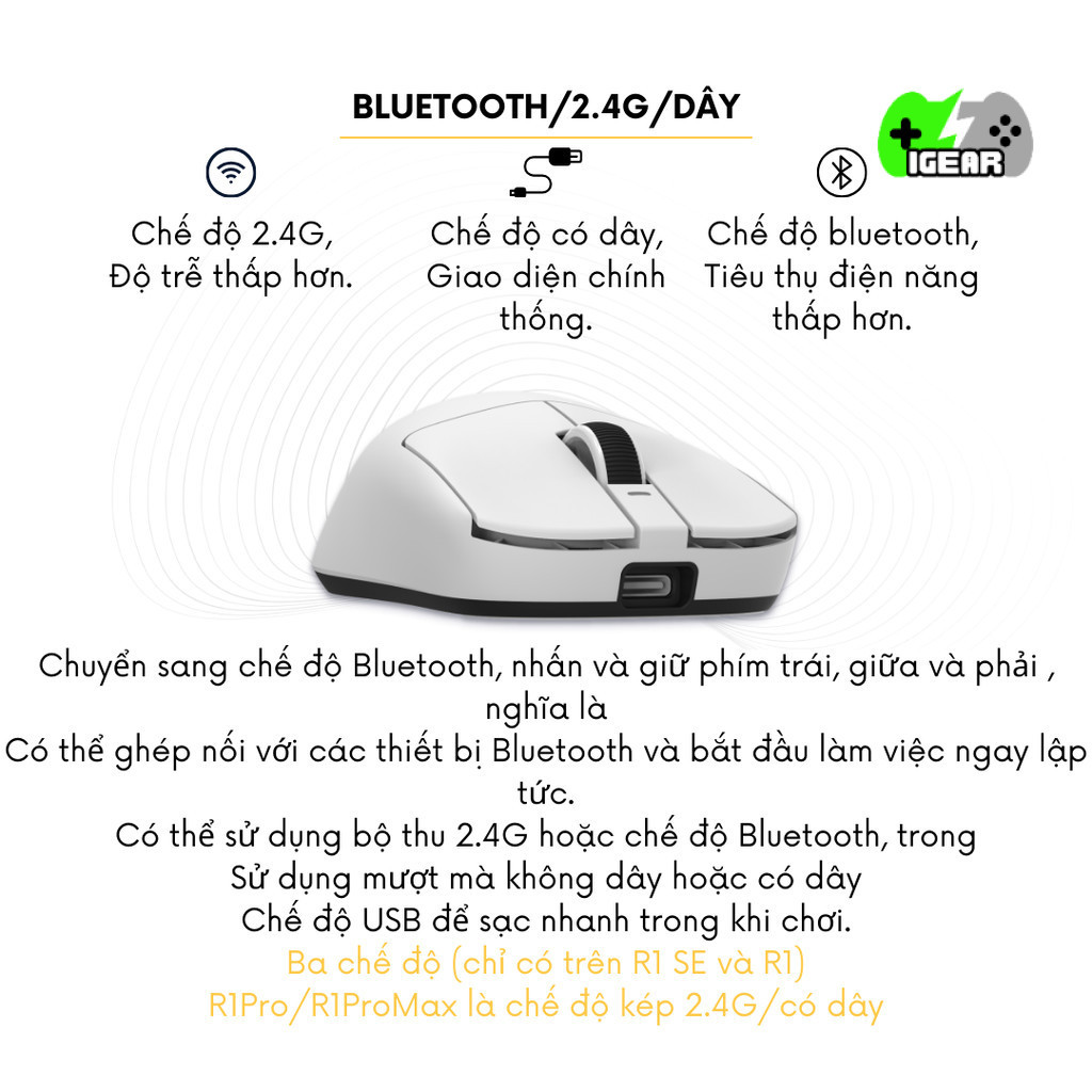 Chuột Gaming Không Dây VGN VXE R1 SE+/ R1 / Pro / Promax | BigBuy360 - bigbuy360.vn