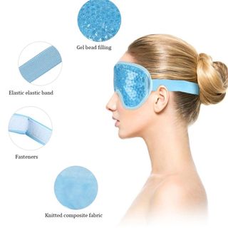 HOBBYIN Care Eye, Trị liệu nóng / lạnh Hạt gel tái sử dụng, Thư giãn PVC Giảm căng mắt Gel ngủ cho mắt khô
