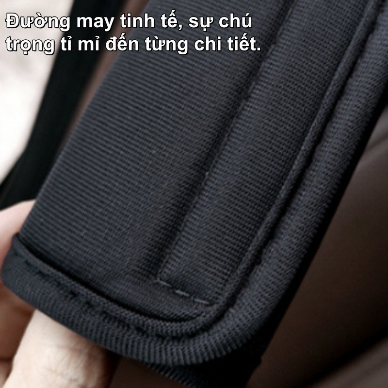đệm dây an toàn ô tô trẻ mềm mại bảo vệ cổ vai vải polyester thoáng khí chống ma sát dành cho trẻ