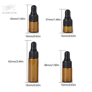 [hatheaven] Bộ 7 Chai Nhỏ Giọt Mini Di Động Có Thể Đổ Lại 1 / 2 / 3 / 5ml Lọ Thủy Tinh Màu Macaron Trống Có Thể Tái Sử Dụng Hộp Đựng DIY Đẹp