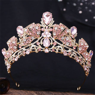 Vương Miện Công Chúa Trưởng Thành Với Kim Cương Giả Cưới Full Lấp Lánh Vương Miện Rỗng Cho Cô Dâu Phù Dâu Trang Phục Công Chúa