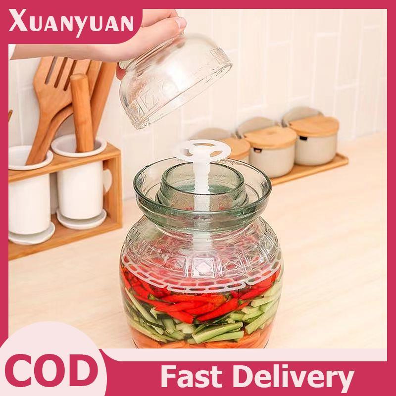 XUAN 1 Bình Cà Vạt Bấm Nhựa Để Nén Trong Kimchi Jar Pickle Jar Dụng Cụ Làm Nhà Kimchi Tiện Ích Nhà Bếp VN
