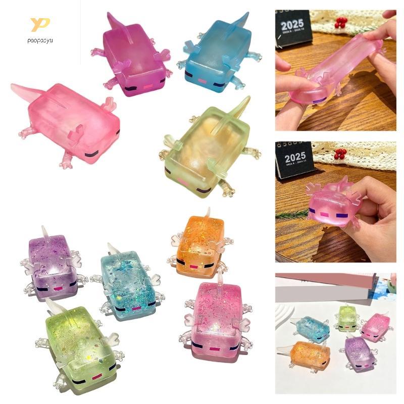 PPY Độ đàn hồi Axolotl Đồ chơi phục hồi chậm Thiết bị quản lý căng thẳng bằng nhựa an toàn Tiệc sinh nhật độc đáo