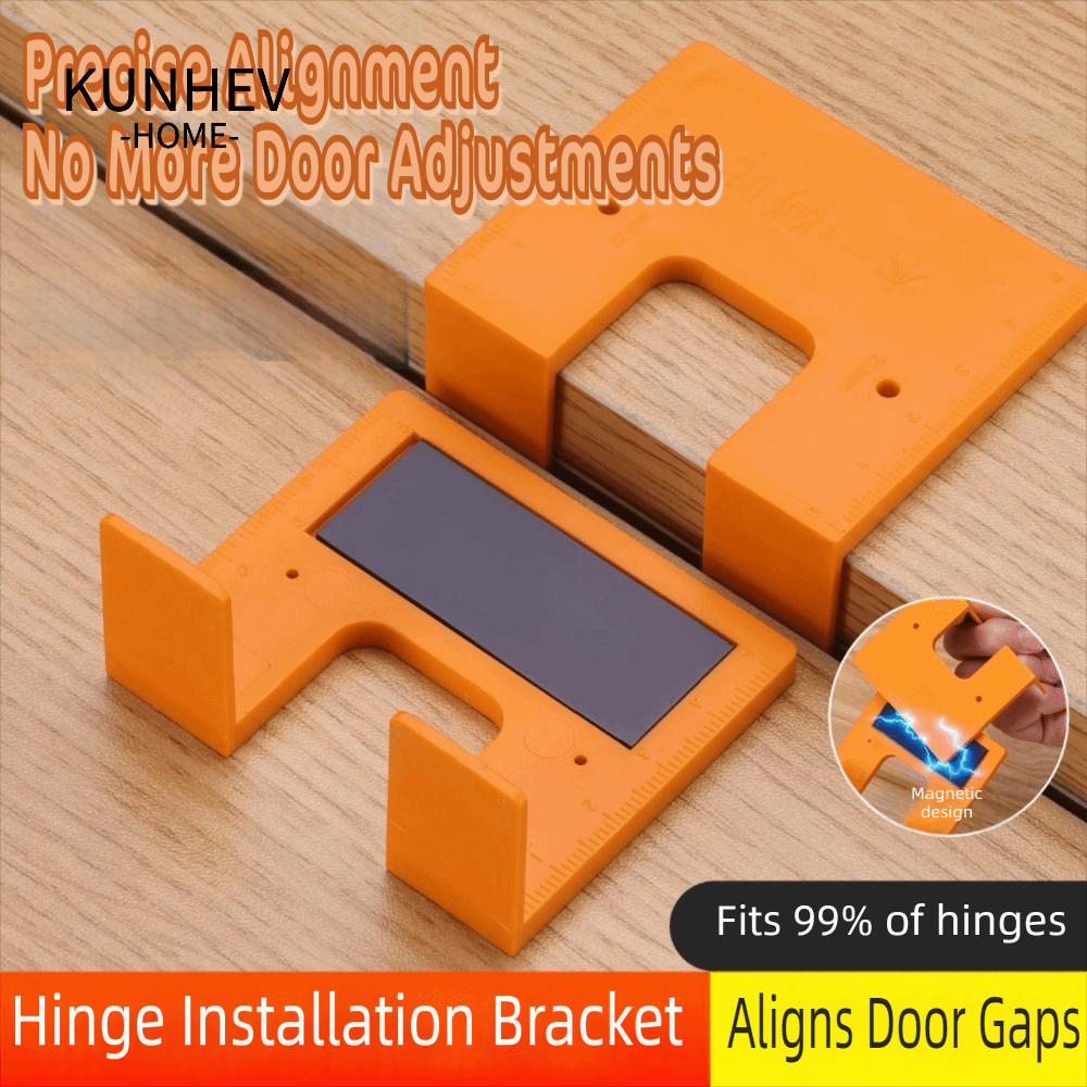 Tấm cố định lắp đặt bản lề KUNHEV, với lỗ định vị Bộ định vị cài đặt bản lề tỷ lệ hai mặt, với tấm cố điểm cố từ tính