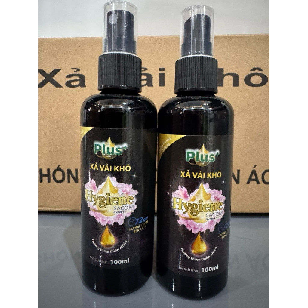 [Combo 5 chai] Nước xịt vải khô Hygiene Plus+ 100ml - Giữ hương thơm lâu trên quần áo - Hoả Tốc
