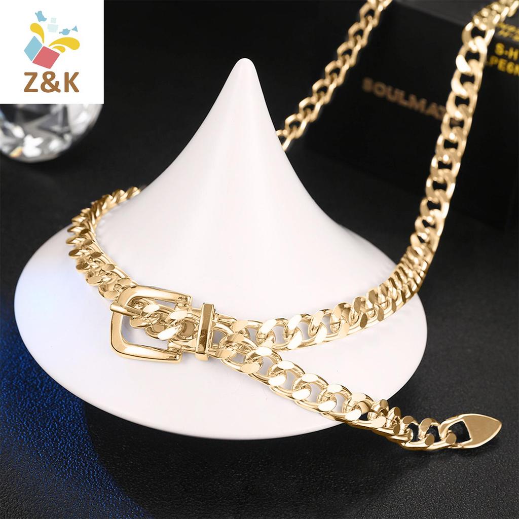 ZK - Thắt lưng xích kim loại có thể điều chỉnh dành cho nữ