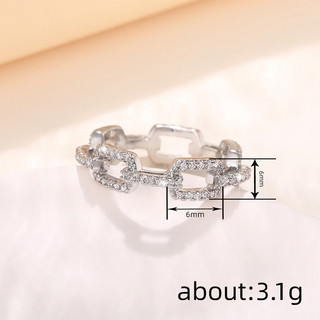 Nhẫn bạc S925 zircon đơn giản, thời trang - quà tặng hoàn hảo cho đám cưới