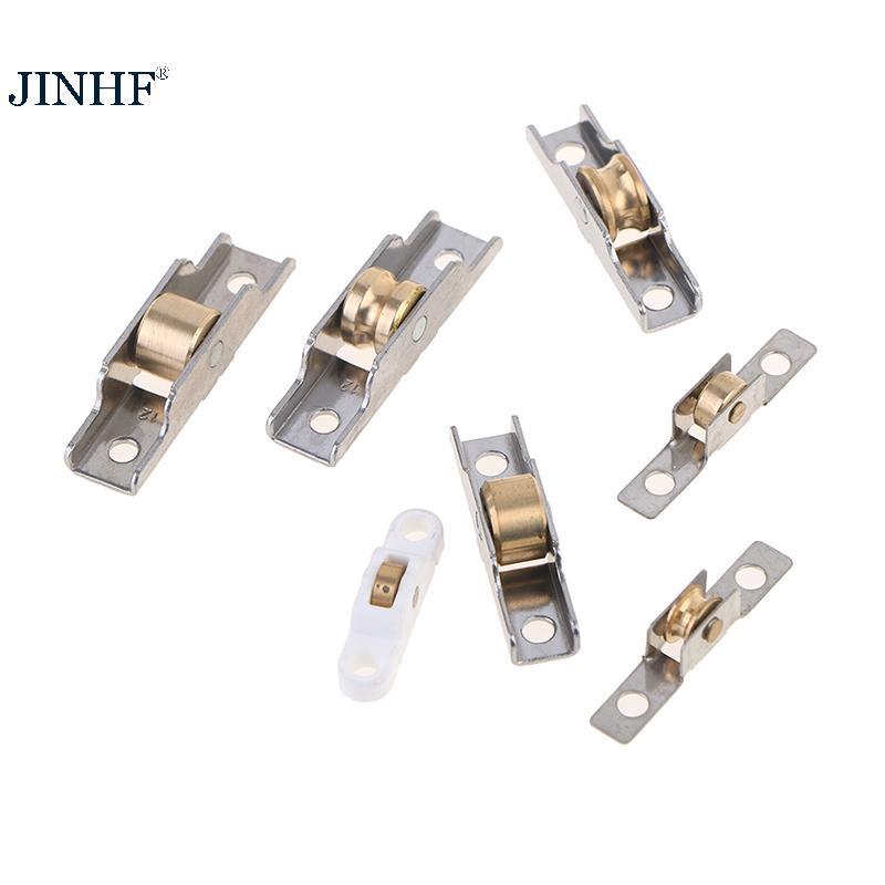 JINHF 1Pc Cửa Sổ Inox Ròng Rọc Cửa Trượt Con Lăn Chạy Bánh Xe Tra Ròng Rọc HOT