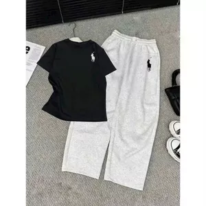 SÉT BỘ CROPTOP TĂM in NGỰA NGẮN + MIX QUẦN DA CÁ in NGỰA XÁM TIÊU-quanaaounisex94