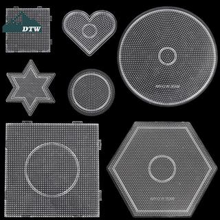 DTW 5 Loại Lựa Chọn 2.6 Mm Perler Hạt Mẫu Pegboard Cho Hama Hạt Công Cụ DIY Giáo Dục Xếp Hình Beadbond Thể Thao