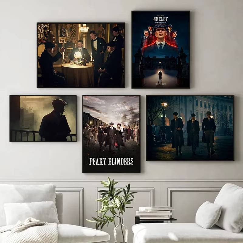Peaky Blinders TV Play Classic Pop Poster In Canvas Tranh Treo Tường Nghệ Thuật Hình Ảnh Phòng Khách Rạp Chiếu Phim Trang Trí Nhà