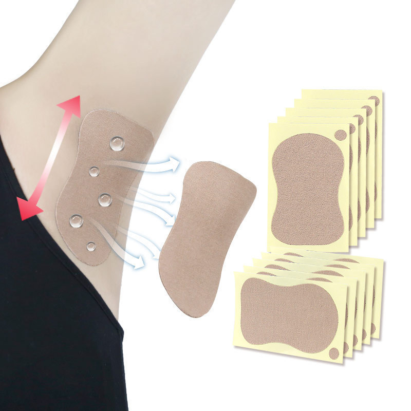 Miếng lót mồ hôi nách màu da, thấm hút, thoáng - Miếng lót，thấm mồ hôi，nách，chân，Màu da，Tự dính，30 Miếng,