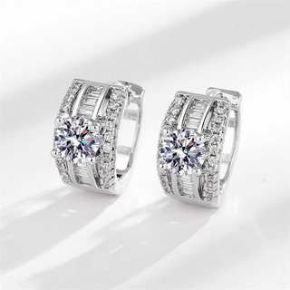 Châu Âu Mỹ ins Phong Cách Mới Bông Tai Zircon Đơn Giản Nữ