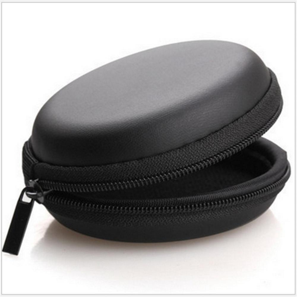 Di Động Mini Tròn Cứng Bảo Quản Hộp Đựng Tai Nghe Cho Tai Nghe SD TF Thẻ Cho Iphone xiaomi Samsung Cáp Usb Tai Nghe Túi