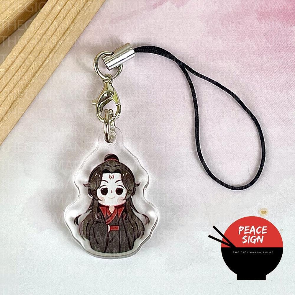 (CHIBI ĐỨNG) Dây Treo Điện Thoại Ma Đạo Tổ Sư Thiên Quan Tứ Phúc Hệ Thống Tự Cứu anime mica acrylic móc khóa Women Nữ