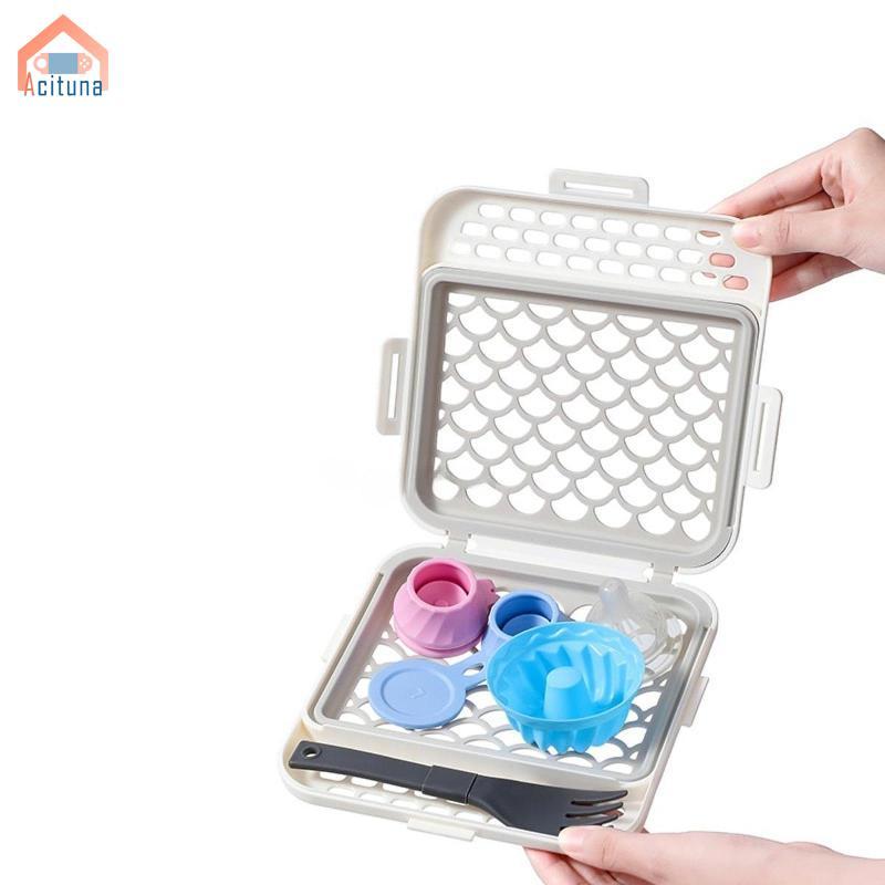 Giỏ Máy Rửa Chén Acutuna Lưới Đa Năng Thoát Nước Silicon Thay Thế Chống Tràn Cho Các Bộ Phận Nhỏ Dung Tích Cao Cho Dĩa Chai Phần