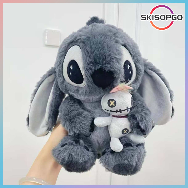 【SKISOPGO】Màu Xám Stitch Sang Trọng Búp Bê,Bé Stitch Búp Bê Trẻ Em Gối,Quà tặng ngày lễ,Cô Gái Thoải Mái Búp Bê