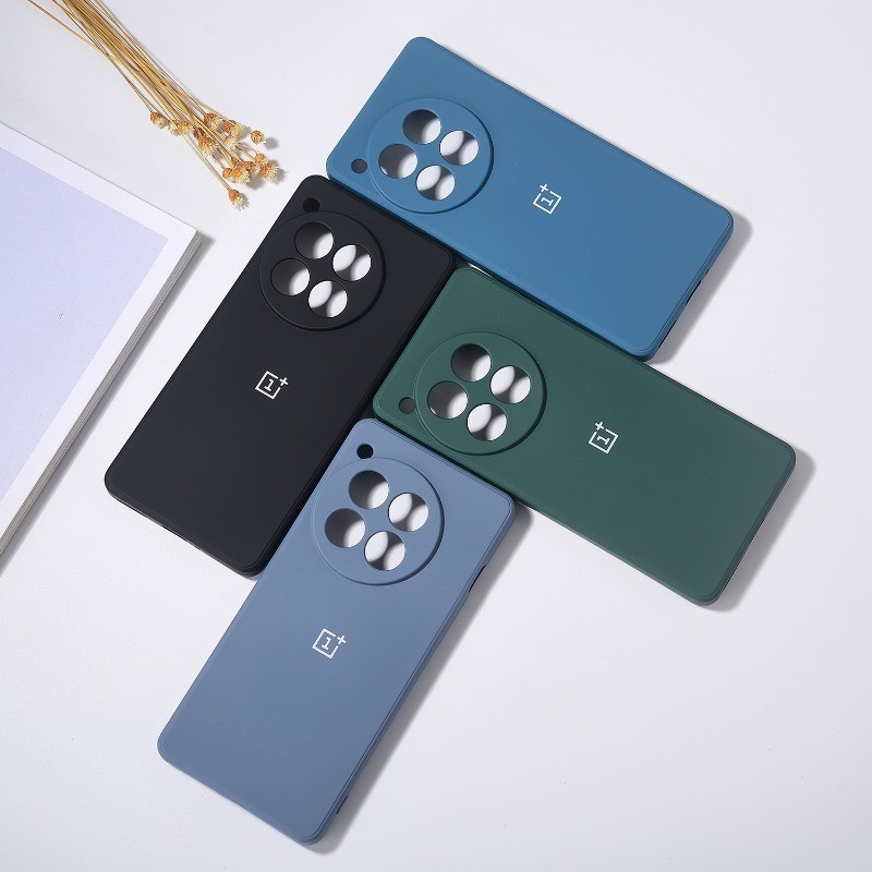 Full Cover Chất Lỏng Cạnh Thẳng Ốp Lưng Điện Thoại OnePlus 8 8T 9 9R 9RT 8T + Pro 5G Ốp Lưng Chống Cháy Nổ Chống Rơi Bao Silicon Mờ