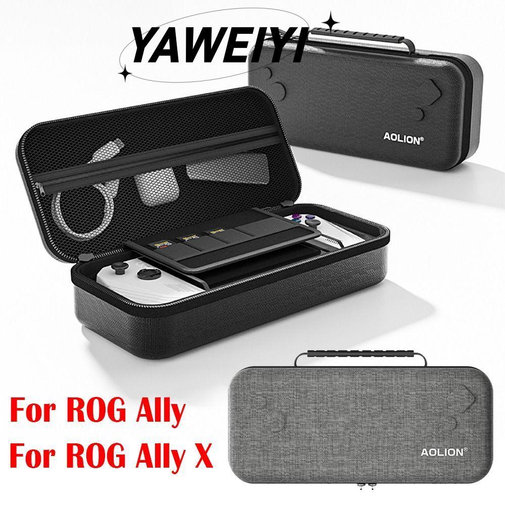 Hộp đựng máy chơi Game cầm tay YAWEIYI, có giá đỡ bảo vệ màn hình, Bộ sắp xếp phụ kiện chống sốc EVA cứng chuyên nghiệp cho ASUS ROG Ally X 2024 Travel