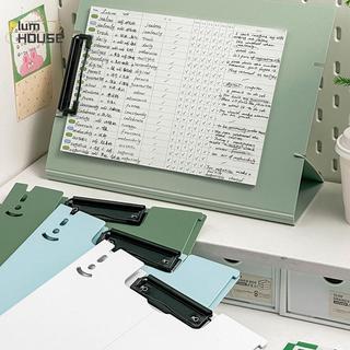 PlumHOUSE Clipboard Đứng Thư Mục Tập Tin Kinh Doanh Di Động Gấp Giấy Hiển Thị Đứng Tài Liệu Viết Pad A4 Bảng Kẹp Thư Mục Kệ VN