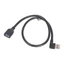 Cáp nối dài GODD USB 3 0 Dây kết nối góc 90 độ Dây chuyển đổi nam sang nữ cho phụ kiện máy tính Màu đen