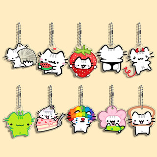 Funny Cat Character Keychain Student Gift Bag Women's Bag Cute Things Gift For Best Friends Wholesale Gifts Kitty