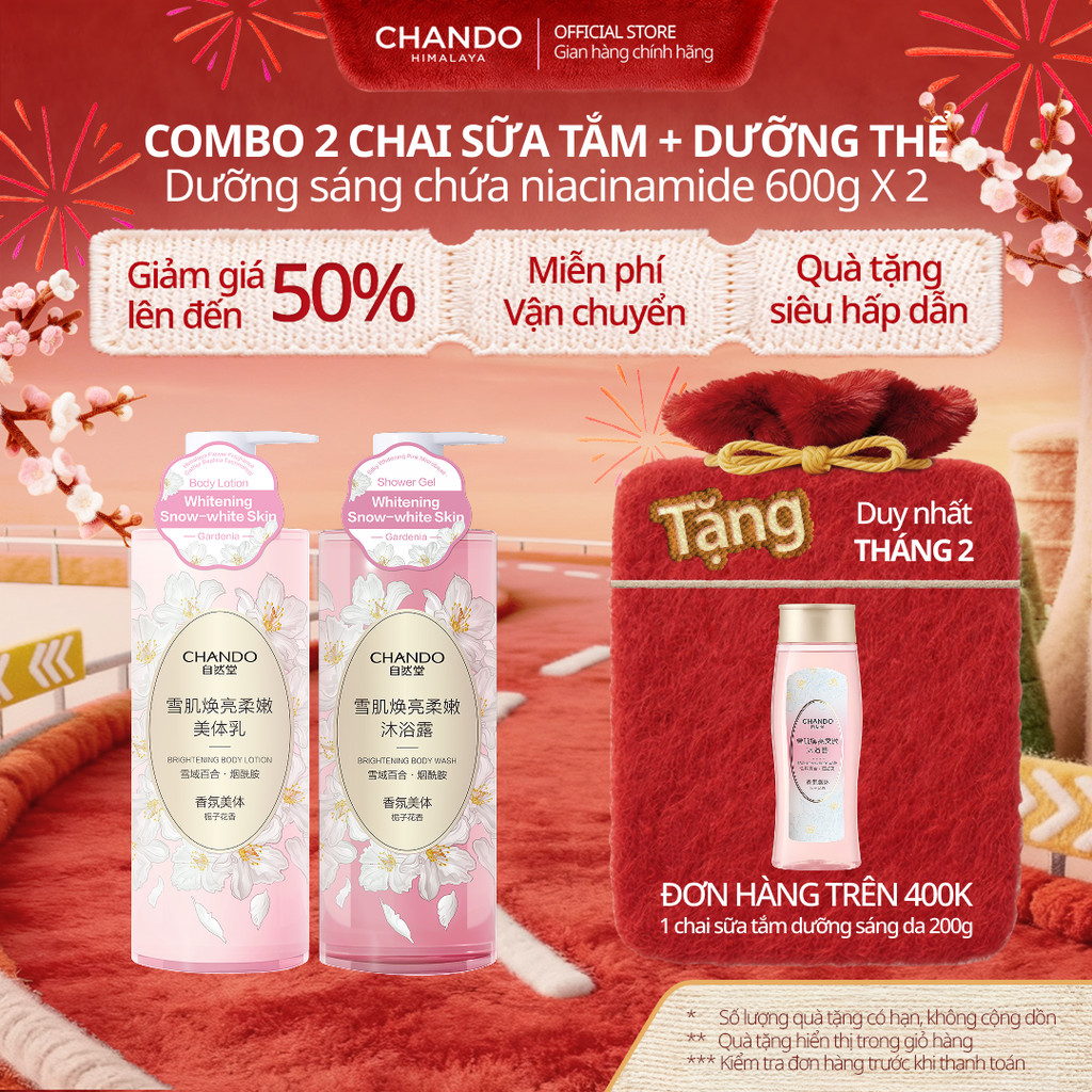 Combo dưỡng thể và sữa tắm CHANDO Himalaya 600ml | Shopee Việt Nam