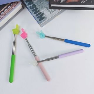 Gậy đọc sách MIKYCO, Con trỏ giảng dạy có thể thu vào ngón tay phát sáng, Quà tặng thanh giảng dạy bằng thép không gỉ màu Macaron bền bỉ