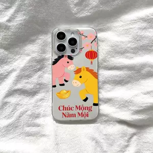 Ngựa đầy màu sắc cho iPhone 17Promax trường hợp iPhone 1514pro năm mới 16 sáng tạo 13