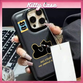 Ốp lưng iPhone 11/12/13/XR/14/15/16/17/7/XR Pro Max Plus cấu trúc khí nang họa tiết hình ảnh mèo hoạt hình quanh viền