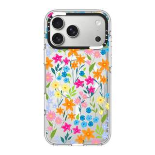 CASECASE X Vỏ Điện Thoại Hoa Nhiều Màu Sắc HỒNG CAMERA RING PHIÊN BẢN Tác Động Vỏ Hút Từ Tính Trong Suốt Cho IPhone 17 / 16 / 15 / 14 / 13 Pro Max Air Có Bao Bì Cao Cấp
