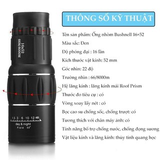 Ống nhòm một mắt siêu nét ban đêm - Thiết kế lấy nét kép, phù hợp thám hiểm và quan sát động vật hoang dã