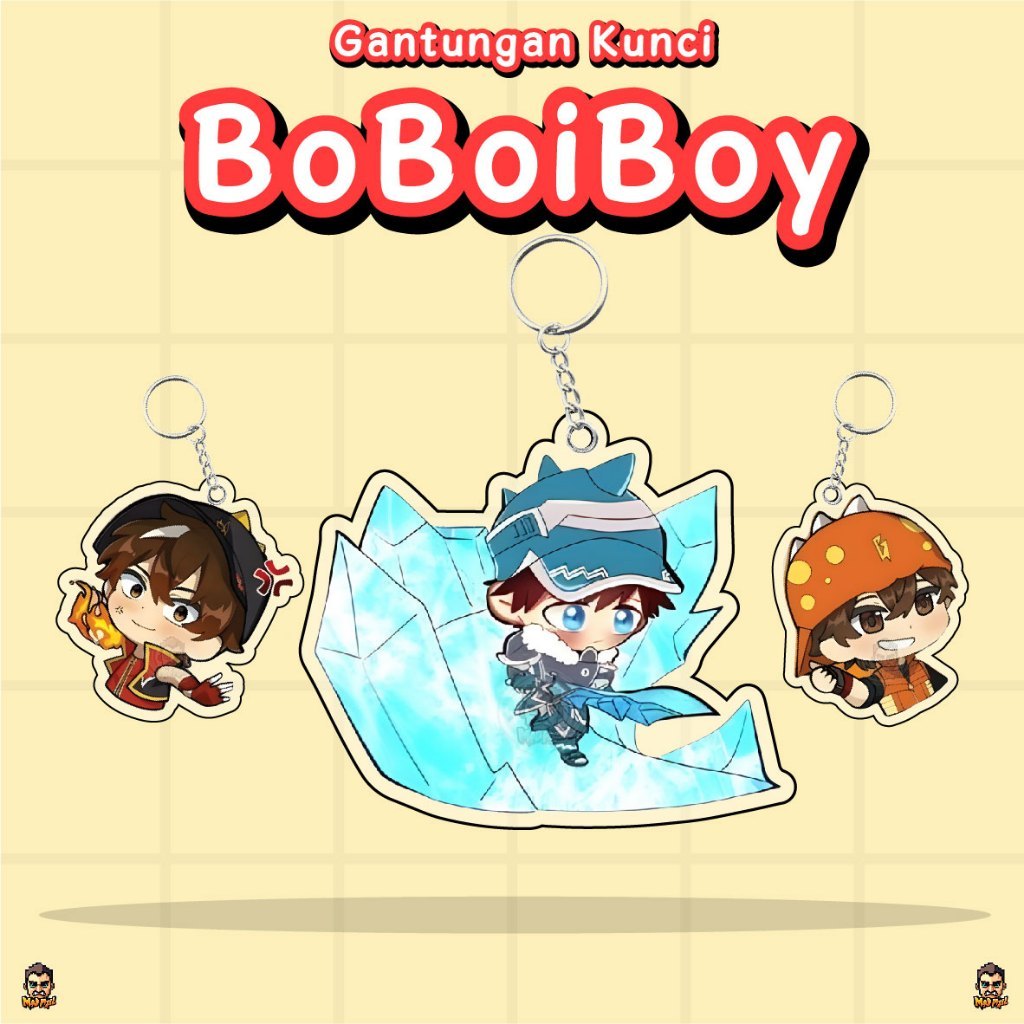 BoBoiBoy móc khóa/Móc khóa BoBoiBoy hoạt hình/Móc khóa BoBoiBoy Acrylic/BoBoiBoy Art của pochi