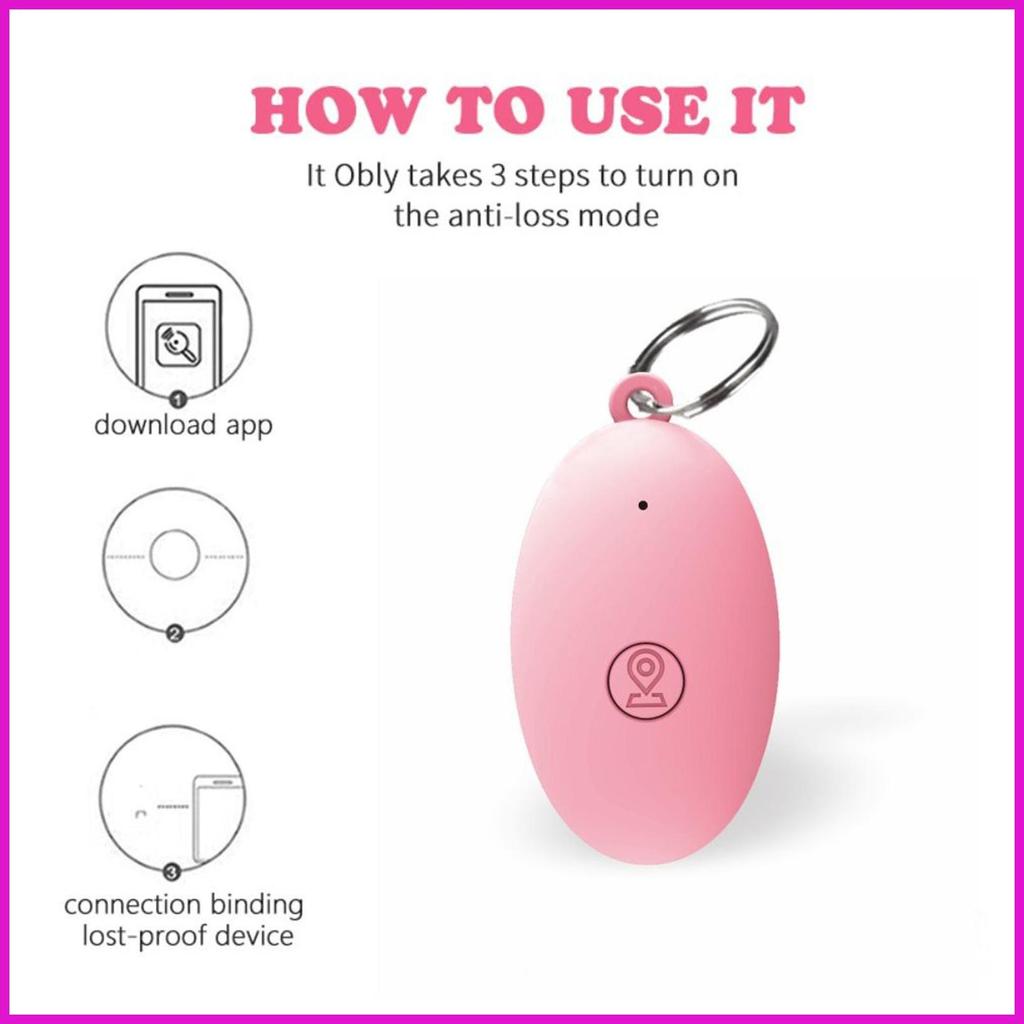 Lost Key Finder Thiết bị định vị chìa khóa ô tô Công cụ theo dõi báo động hai chiều cho điện thoại di động Túi hàng không dây Định vị lyuvn