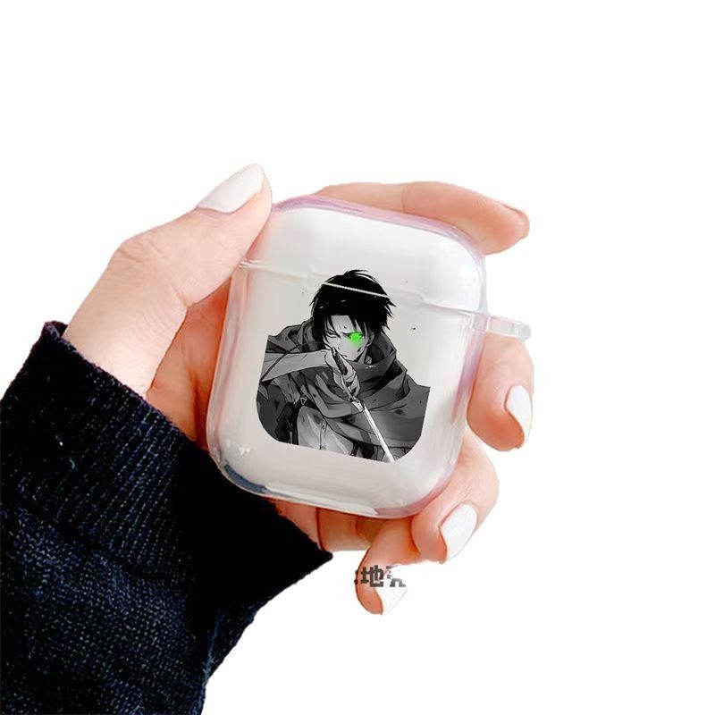 Vỏ bảo vệ Air Pods Pro 3 Vỏ bảo vệ Attack on Titan Levier Captain pro2 Anime Thế hệ thứ 4 Vỏ bảo vệ chống sốc toàn diện thế hệ thứ 3
