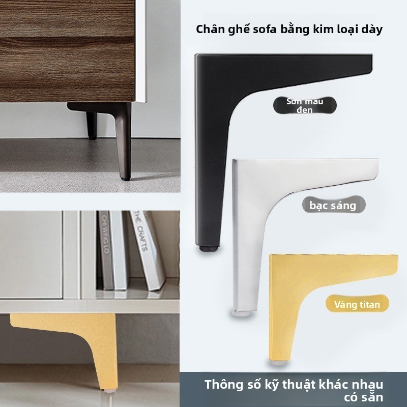 Sofa Trident Chân Hỗ Trợ Chân Tủ Kim Loại Tivi Tủ Cà Phê Chân Bàn Nâng Cao Chân Bàn Phòng Tắm Tủ Đồ Nội Thất Phần Cứng KYPY