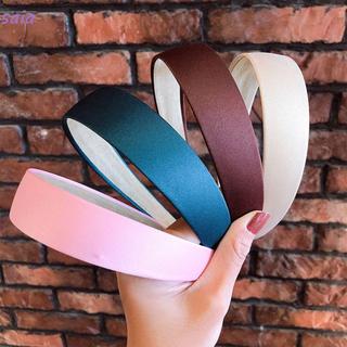 SAIA Wide HeadBand Màu Trơn Nữ Cô Gái Alice Hair Band