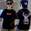 90-150 size Áo Baju-T, linh hoạt họa tiết, thoải mái, cổ tròn, từ 3-14 tuổi, 100% cotton.