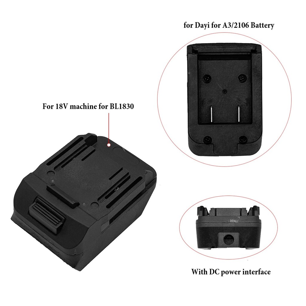 Đầu nối cáp chuyển đổi pin có sẵn cho BL1830 BL1840 BL1850 cho dayi cho A3 2106