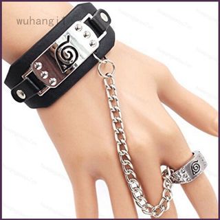 Hj7 Anime Naruto Shippuden Lá Làng Một Mảnh Tấn Công Titan BLEACH Black Butler FAIRY TAIL Logo Vòng Tay