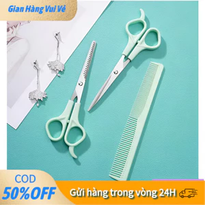 【48h】Kéo cắt tóc 3 món chất liệu thép không gỉ, sắc bén, bền đẹp, an toàn cho mọi thành viên trong gia đình.