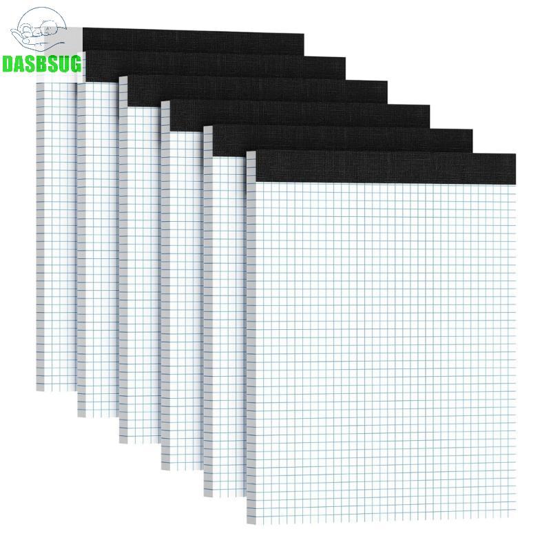 DASBSUG 6 Chiếc A4 Đồ Thị Túi Giấy Notebook Ghi Nhớ Miếng Lót Xé Kỹ Thuật Máy Tính Xách Tay