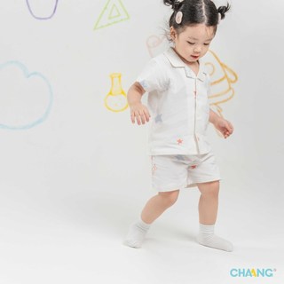 Chaang Bộ Pyjama cộc Super babies cho bé gái và bé trai-Có thể tháo choàng 9M-7Y SS26.T2