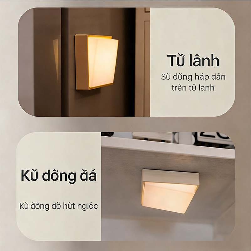 Đèn Ngủ Công Tắc Bập Bênh -  Từ Tính, Hẹn Giờ Tắt, Sạc USB, Ánh Sáng Dịu Nhẹ Bảo Vệ Mắt