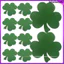 40 Chiếc Xanh Leprechaun Cutouts Shamrock Trung Tâm Bản Tin Ban Viết Tay Thẻ Trang Trí May Mắn fshshuo