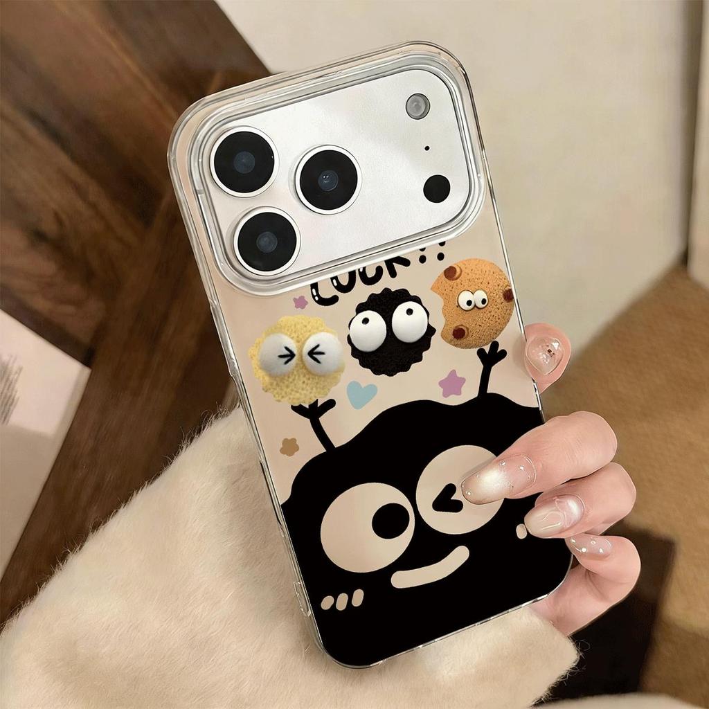 Cốc cà phê bóng than cho 16 trường hợp iPhone 17Air Trường hợp hai lớp 14 13 11Pro