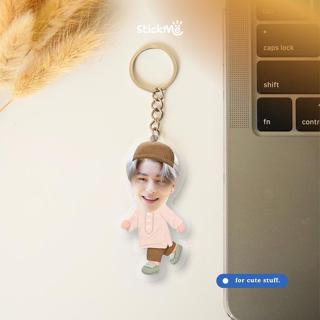 Gantungan Kunci Ganci Keychain Acrylic Kpop Idol Korea Series Anti Banting Untuk Tas Kunci Motor Mobil - Jake