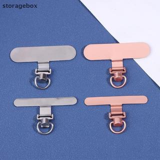 [Hộp lưu trữ] 1 Cái Dây buộc điện thoại bằng kim loại Miếng dán đệm Miếng dán dây điện thoại di động có thể tháo rời Kẹp thẻ Thẻ đa năng Chống mất Dây đeo điện thoại Bộ chuyển đổi Giá đỡ Đẹp