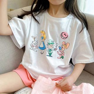Áo thun công chúa Disney cho bé gái – Áo tay ngắn cotton in hình hoạt hình dễ thương mùa hè cho bé