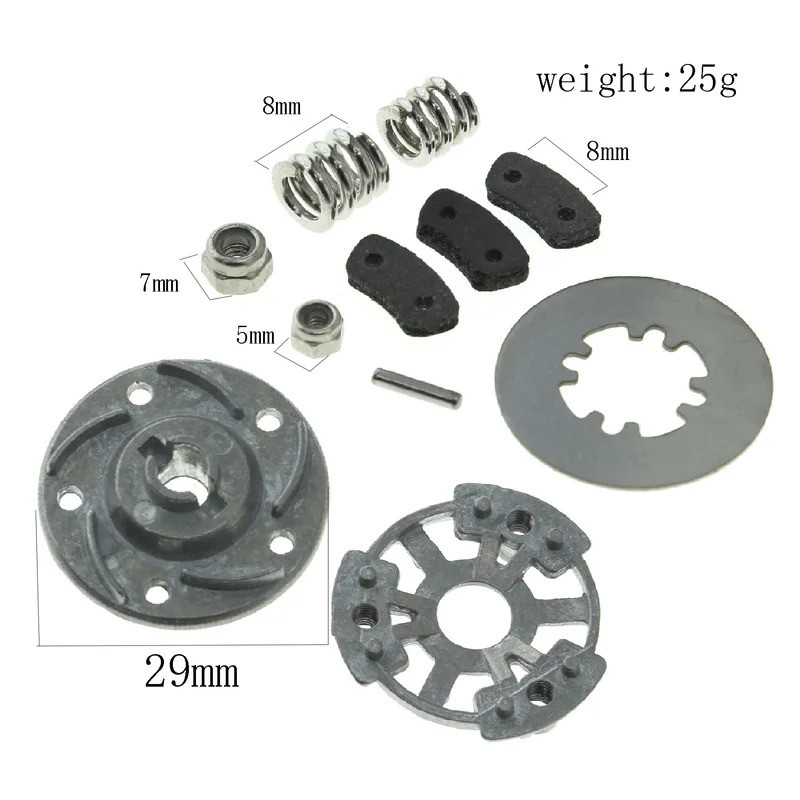 Dép Kim Loại Ly Hợp Xây Dựng Lại Bộ Dép Áp Lực & Hub 5552X 5556 Cho TRAXXAS Slash 4X4 Rustler Bandit Jato Nâng Cấp Phần